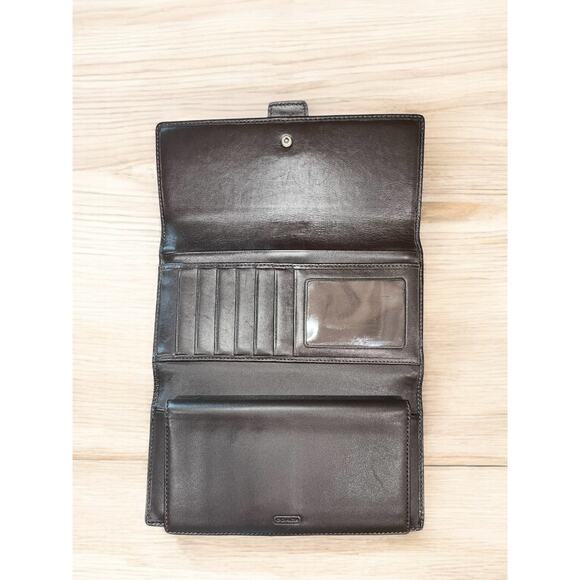 Vintage Coach 6388 Soho Mini Signature Flap Satchel & 6515 Checkbook Wallet - Picture 9 of 15